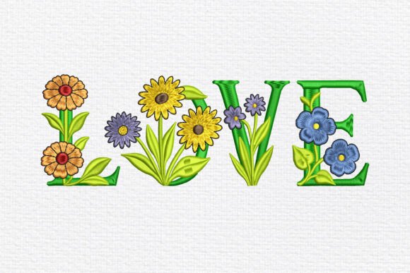 Floral LOVE Word Embroidery: A Seller’s Review