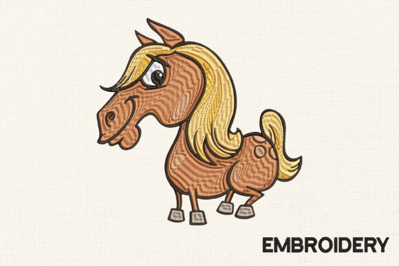 Funny Horse Embroidery Design Review for Business Branding
