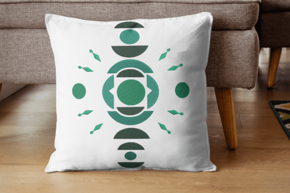 Geometric Abstract Embroidery Art: A Modern Touch for Personalized Gift Makers