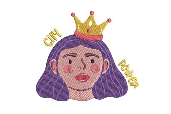 Girl Power Queen with Crown Embroidery Design Review