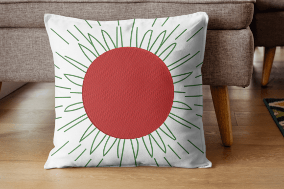 Sunburst Round Abstract Embroidery: A Seasonal Spotlight